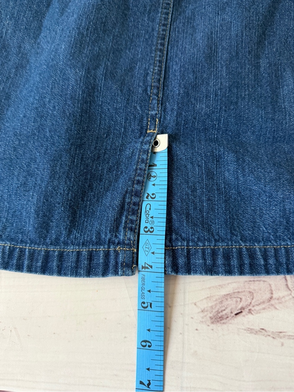 Liz Claiborne Dark Blue Denim Mini Skirt - Picture 6 of 6